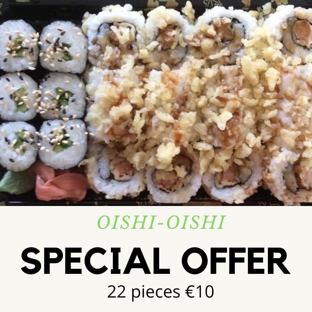 Θες sushi; Στο Oishi Oishi θα φας 22 sushi με 10 ευρώ! Θες sushi; Στο Oishi Oishi θα φας 22 sushi με 10 ευρώ!