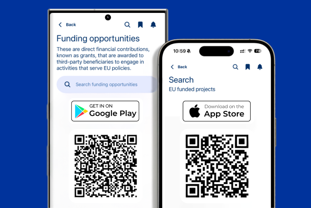EUROPE DIRECT LARNACA: Το «EU funding & me» είναι η νέα εφαρμογή για κινητά που κυκλοφόρησε για να κάνει την πρόσβαση σε ευκαιρίες χρηματοδότησης της ΕΕ πιο αποτελεσματική για τους αιτούντες και τους δικαιούχους.