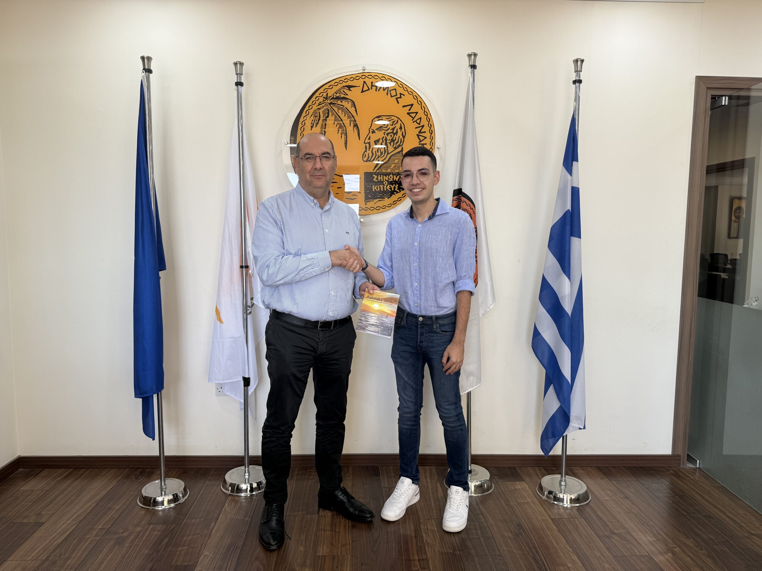 Συνάντηση Δημάρχου Λάρνακας με φοιτητή στο Πανεπιστήμιο του Durham για Παρουσίαση Ερευνητικής Εργασίας με επίκεντρο την Υποψηφιότητα Λάρνακας 2030