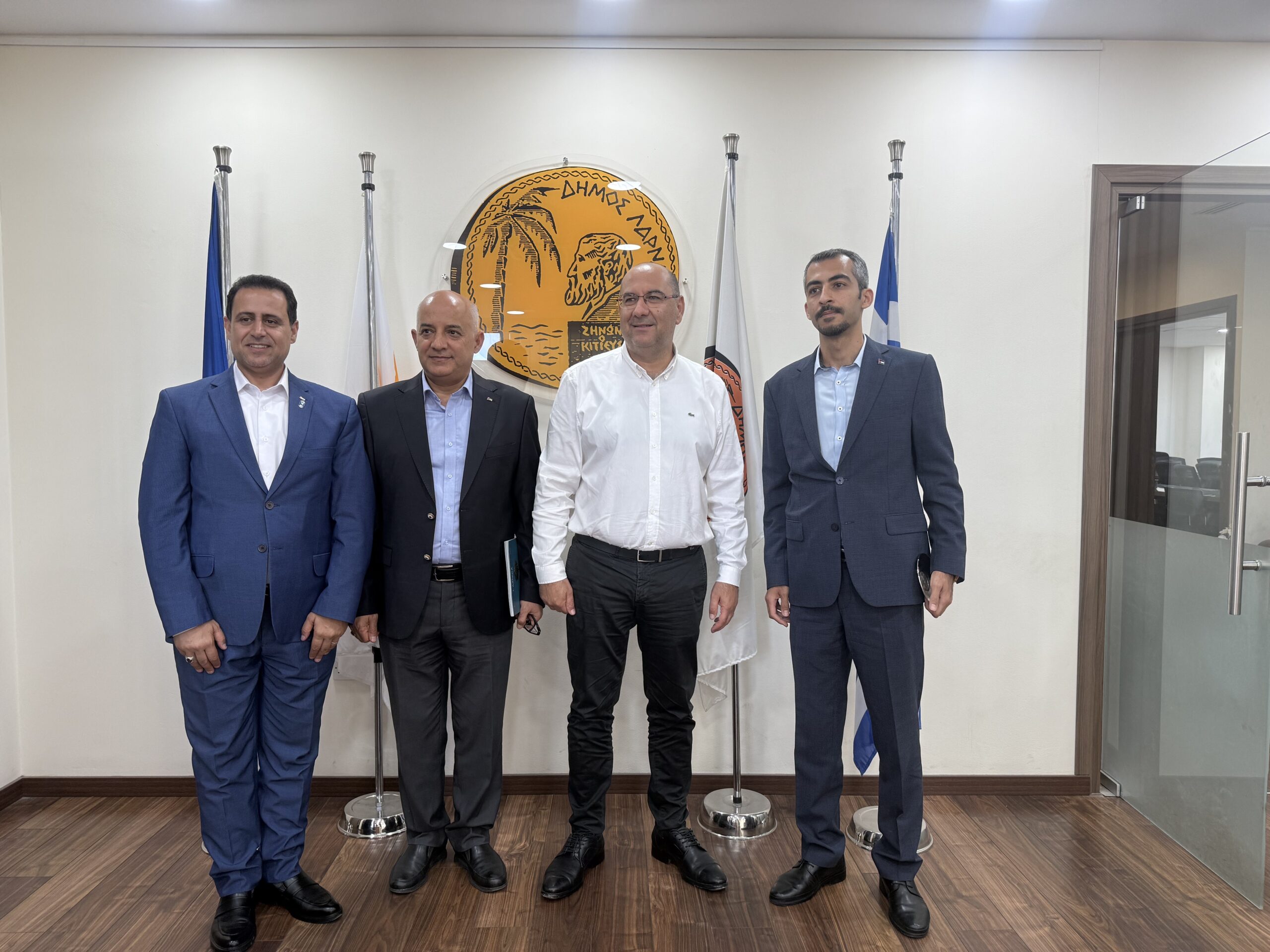Εθιμοτυπική επίσκεψη αντιπροσωπείας της Πρεσβείας της Ιορδανίας και του Βασιλικού Κέντρου Τεκμηρίωσης της Ιορδανίας στο Δήμο Λάρνακας