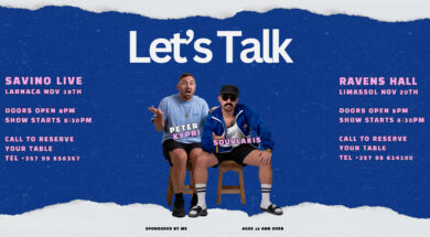 Blue and White Modern Lets Talk Podcast Announcement Instagram P