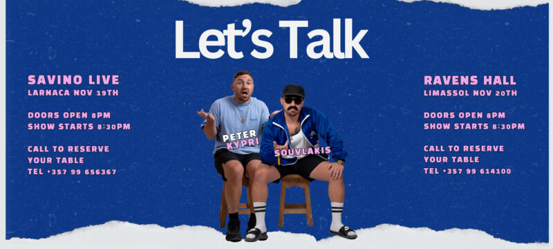 Blue and White Modern Lets Talk Podcast Announcement Instagram P