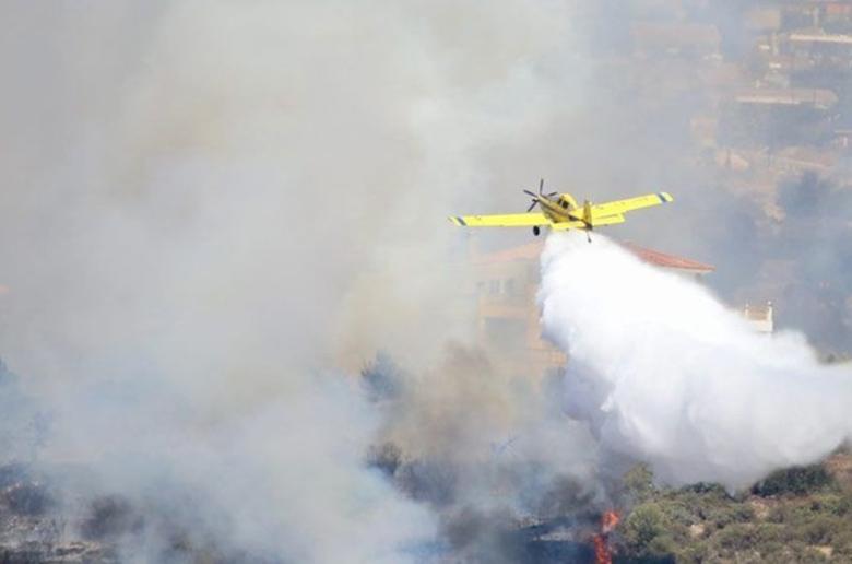 Μεγάλη φωτιά ξέσπασε χθες κοντά στο δάσος Σταυροβουνίου