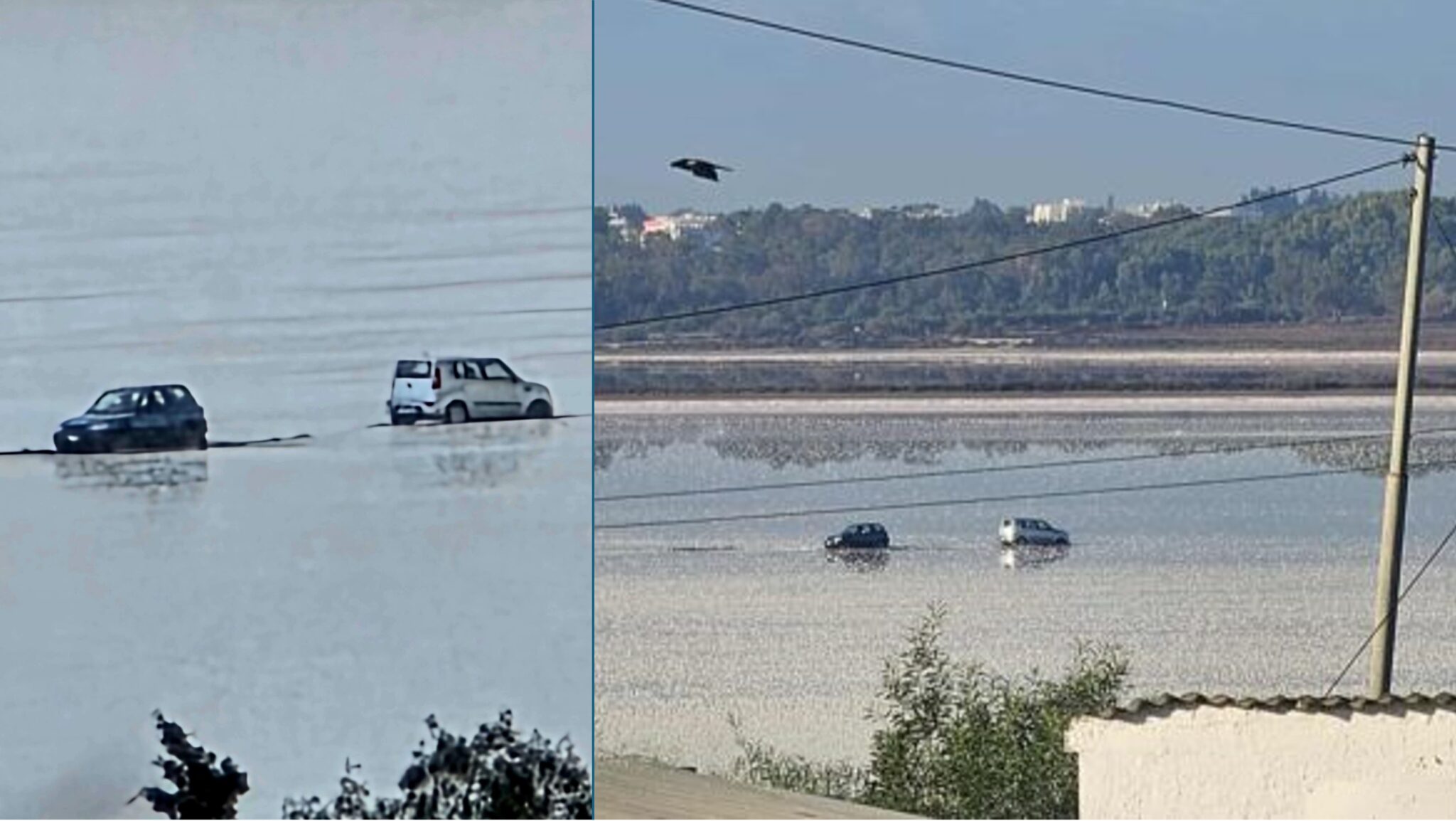 Μπαίνουν μεγάλα μηχανήματα στην Αλυκή Λάρνακας για να μετακινήσουν τα οχήματα που «κόλλησαν» στη λάσπη