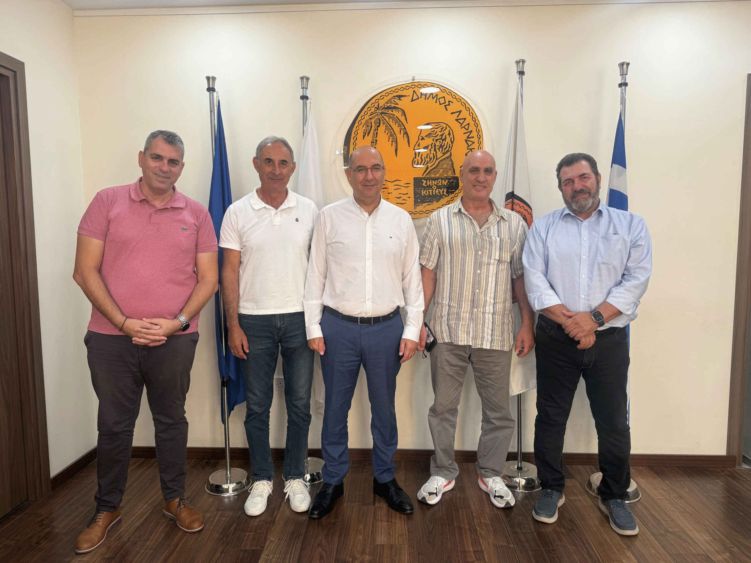 Εθιμοτυπική συνάντηση Δημάρχου Λάρνακας με αντιπροσωπεία της ΔΗΠΑ Λάρνακας