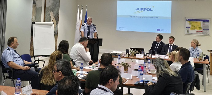Άσκηση στο Αεροδρόμιο Λάρνακας πραγματοποίησε η Διεύθυνση Ασφάλειας Αεροδρομίων, σε συνεργασία με το Ευρωπαϊκό Δίκτυο AIRPOL
