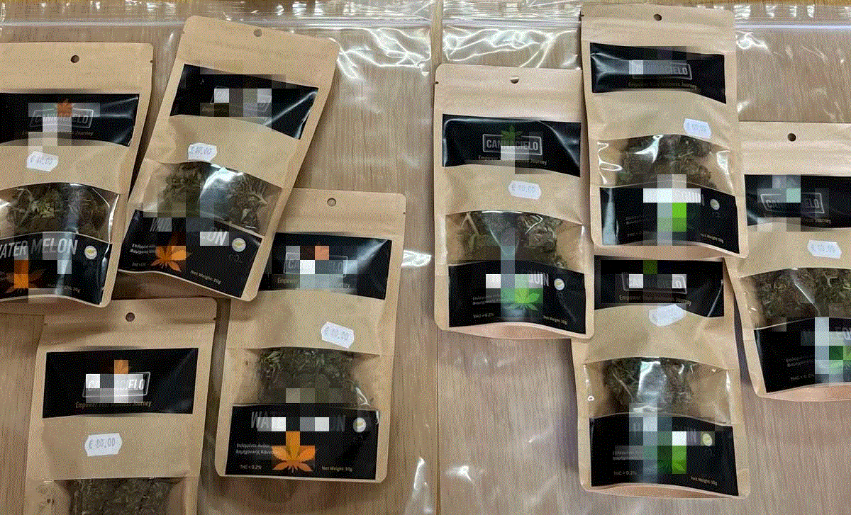 Έφοδος σε υποστατικό στη Λεμεσό- 24χρονος με προϊόντα κάνναβης και CBD (φώτο)