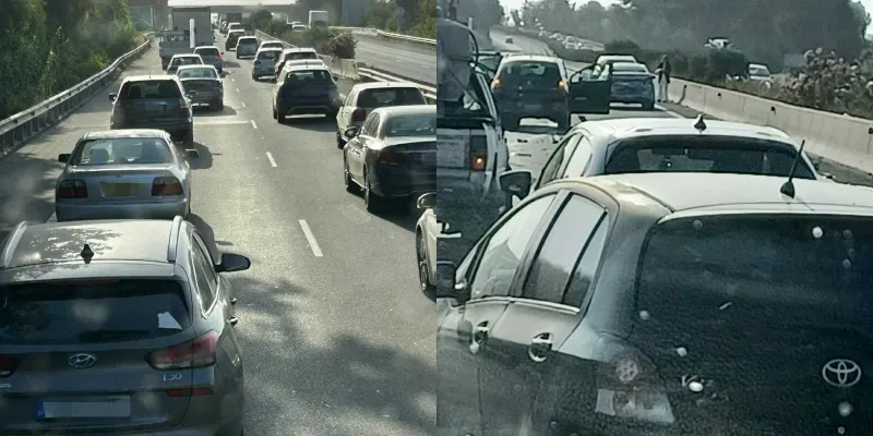 Οδηγοί Προσοχή: «Χάος» στον αυτο/δρομο Λ/σιας-Λ/σου παρά τον Κόρνο λόγω φωτιάς σε όχημα