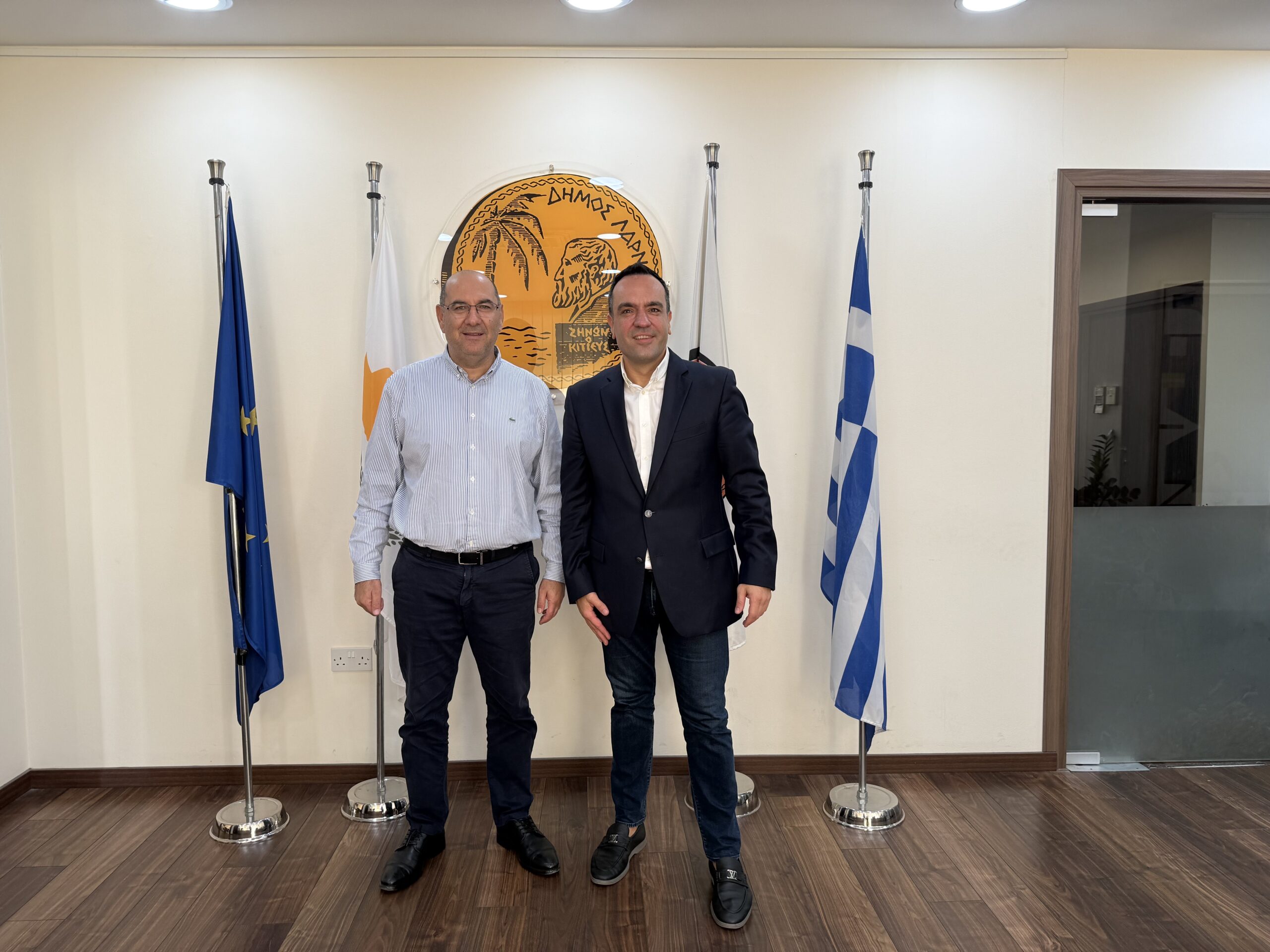 Συνάντηση του Δημάρχου Λάρνακας με τον Κωνσταντίνο Π. Κουκά