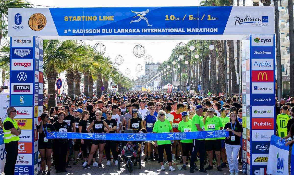 Λάρνακα: Ρεκόρ συμμετοχών για το φετινό Mαραθώνιο – Πάνω από 13 χιλιάδες δρομείς