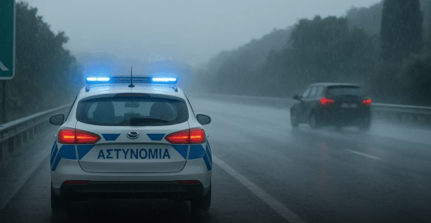 Οδηγοί προσοχή: Έντονη βροχόπτωση και περιορισμένη ορατότητα στην επαρχία Λάρνακας