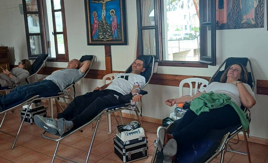 Αιμοδοσία Γιώργου Καπνίση στο Δημοτικό Διαμέρισμα Λιβαδιών (φώτο)