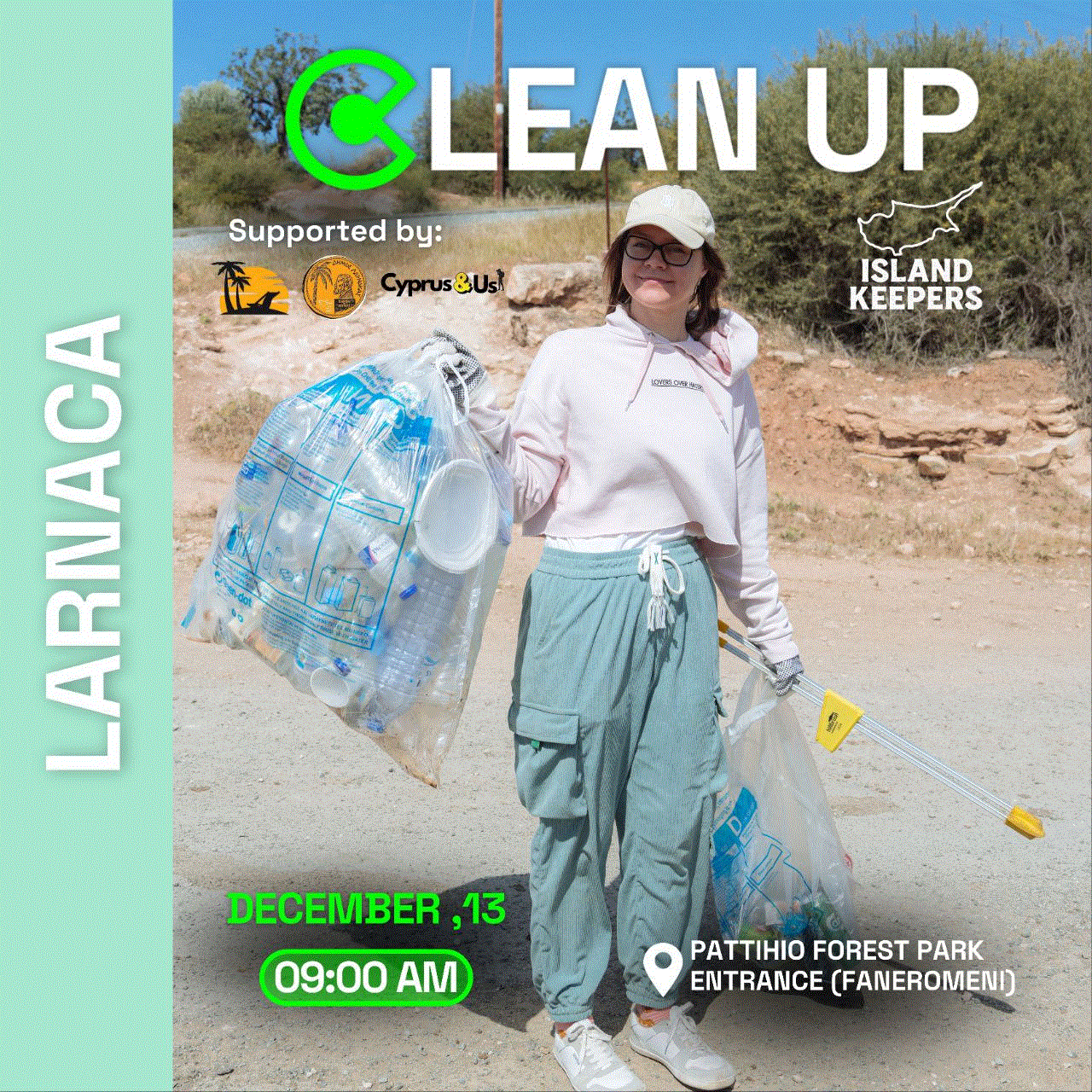 Εθελοντική δράση καθαρισμού από τον Δήμο Λάρνακας και τον Φιλανθρωπικό Οργανισμό City Friends Club