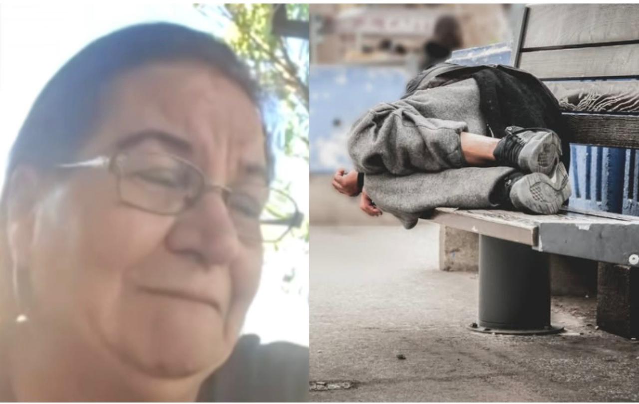 Σκαλιώτισσα άστεγη συνταξιούχος ξεσπά σε κλάματα (Video)