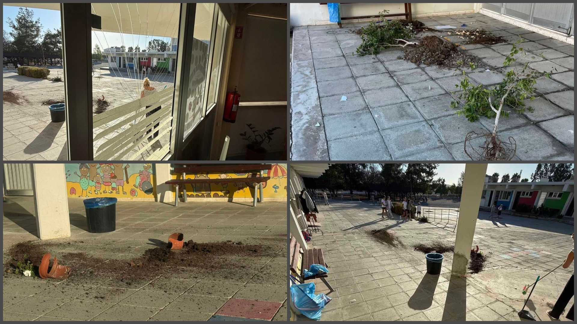 Ανήλικοι μασκοφόροι μετέτρεψαν σε νυχτερινό «στέκι» σχολείο στο Πέρα Χωριό