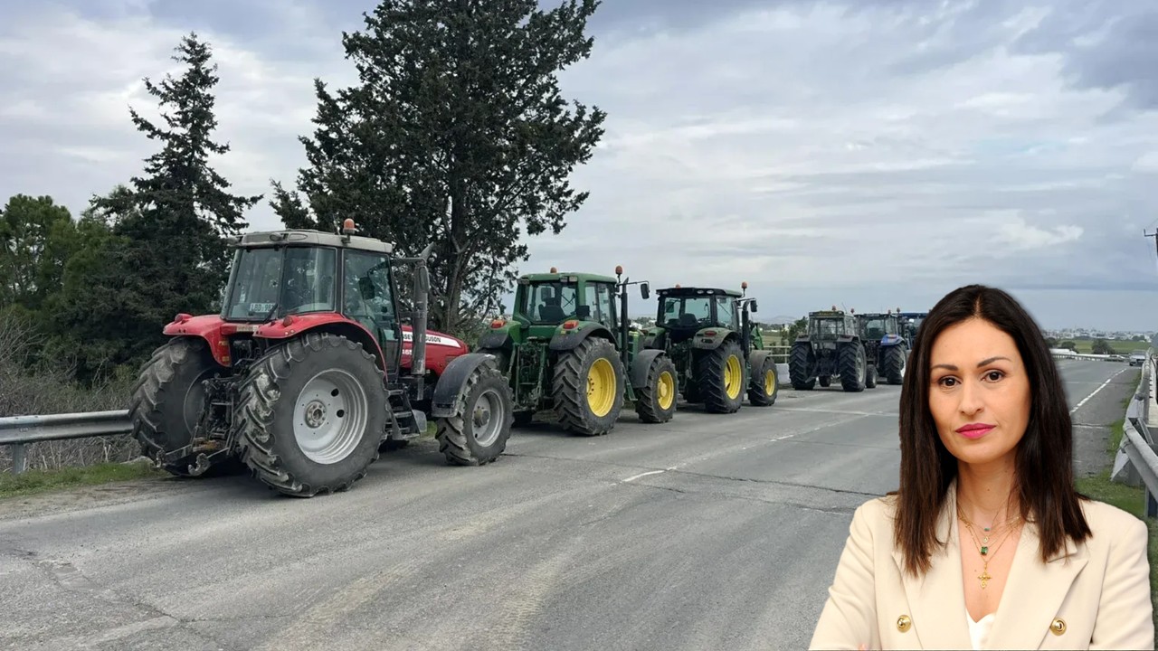 Στους δρόμους με τα τρακτέρ τους και οι Κύπριοι αγρότες: Τι λέει η Παναγιώτου για τη μεγάλη κινητοποίηση των αγροτών