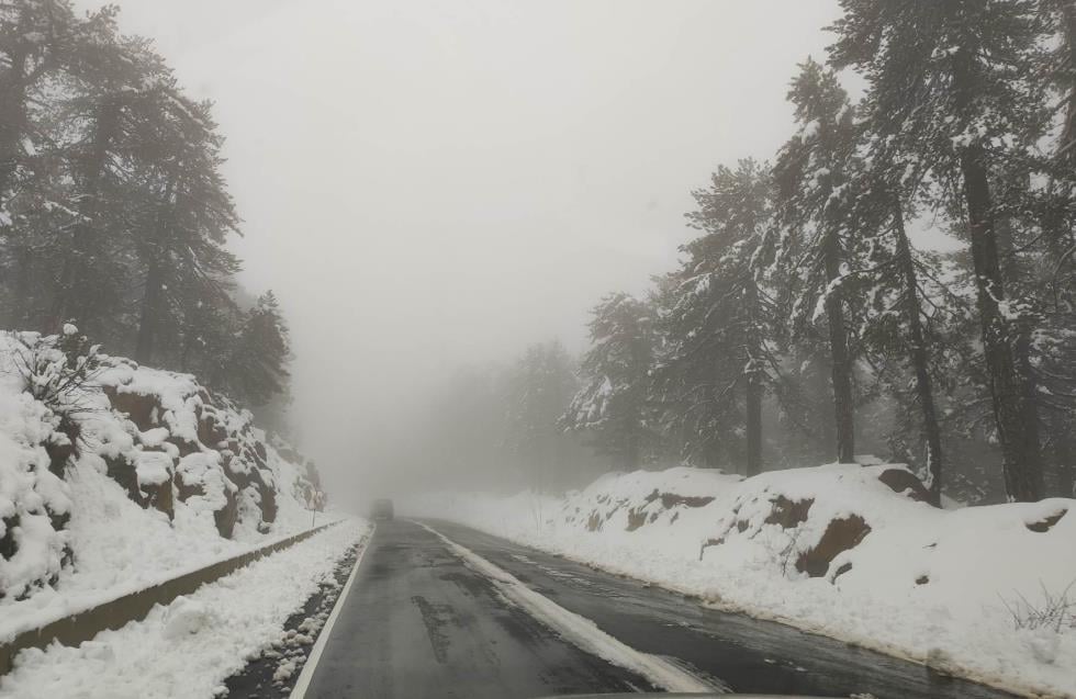 Αυτοί οι δρόμοι είναι επικίνδυνοι λόγω παγετού και χιονόπτωσης