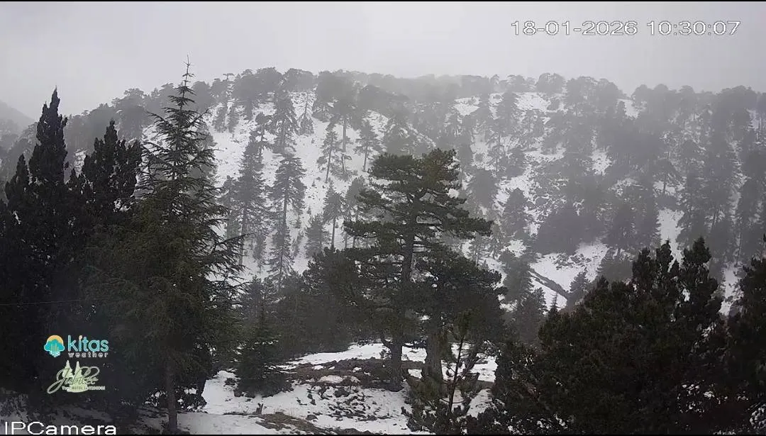 Σε ποια περιοχή της Κύπρου η θερμοκρασία έπεσε στους -9°C (ΠΙΝΑΚΑΣ)