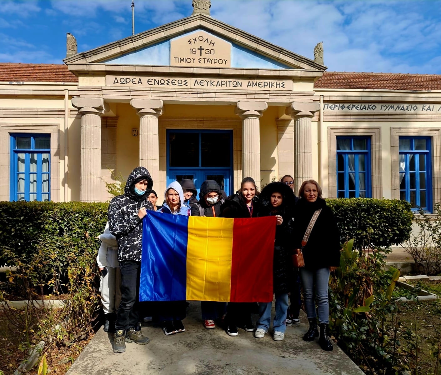 Μαθητές από τη Ρουμανία Școala Gimnazială Înv. Radu Ion”, στο πλαίσιο του Κώδικα Αντιρατσιστικής Πολιτικής στο Περιφερειακό Γυμνάσιο και Λύκειο Λευκάρων