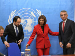 ΠτΔ Νίκος Χριστοδουλίδης – Τ/κ ηγέτης Τουφάν Έρχιουρμαν – Ολγικίν