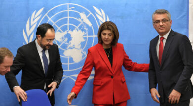 ΠτΔ Νίκος Χριστοδουλίδης – Τ/κ ηγέτης Τουφάν Έρχιουρμαν – Ολγικίν