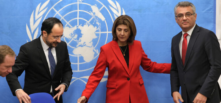 ΠτΔ Νίκος Χριστοδουλίδης – Τ/κ ηγέτης Τουφάν Έρχιουρμαν – Ολγικίν