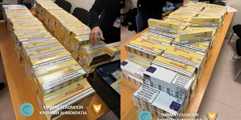 Προσπάθησαν να πετάξουν για Βρετανία με 336 κούτες λαθραίων τσιγάρων  (φώτο)