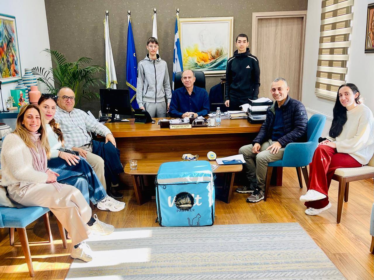 Η Προπαρασκευαστική Μαθητεία Λάρνακας, παρουσίασε τη δράση BackBag στον Δήμαρχο Αραδίππου κ. Χριστόδουλο Πάρτου