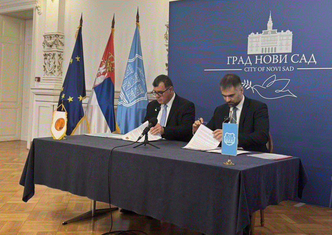 Υπογραφή Συμφωνίας Κατανόησης και Συνεργασίας μεταξύ Λάρνακας και Νόβι Σαντ  (φώτο)