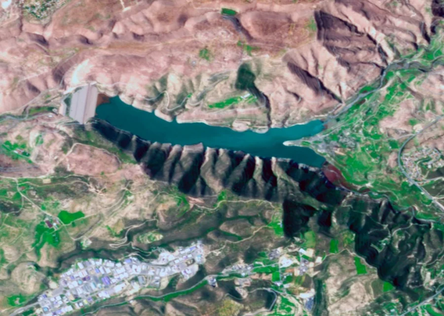 Δορυφορική εικόνα αποτυπώνει την τραγική κατάσταση των φραγμάτων στην Κύπρο