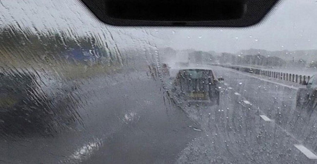 Έντονες βροχοπτώσεις στον αυτοκινητόδρομο Λευκωσίας – Λεμεσού