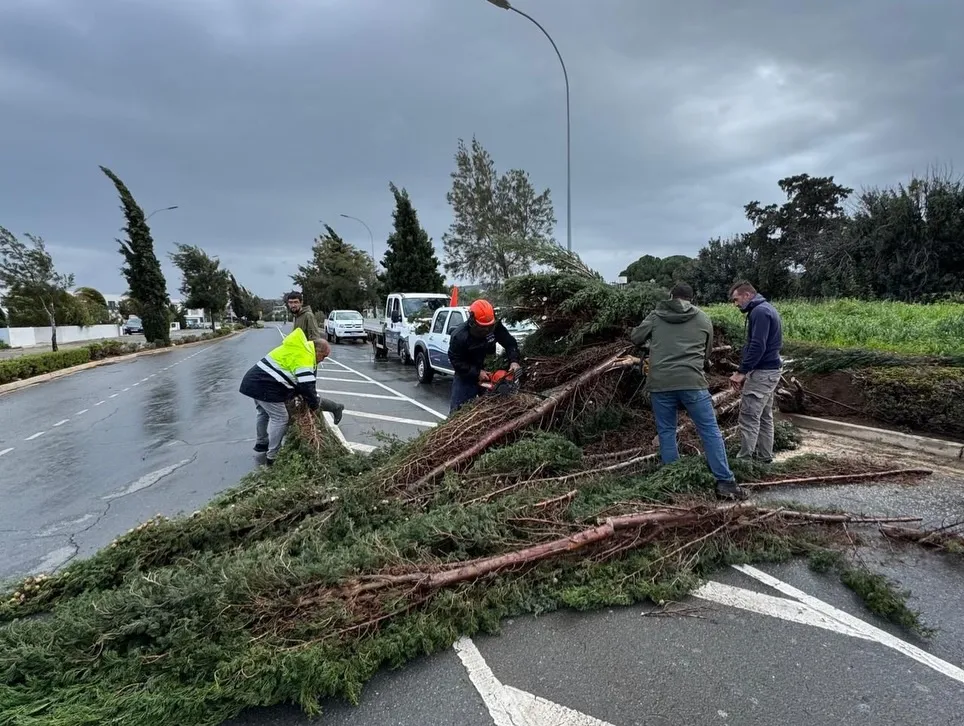 Τα σήκωσε όλα… έτρεχαν και δεν έφταναν οι αρχές μετά την επέλαση σφοδρών ανέμων  (φώτο)