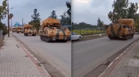 Κατεχόμενη Μόρφου: Μετακίνηση αρμάτων ACV-15T1 του Τουρκικού Στρατού (ΒΙΝΤΕΟ)