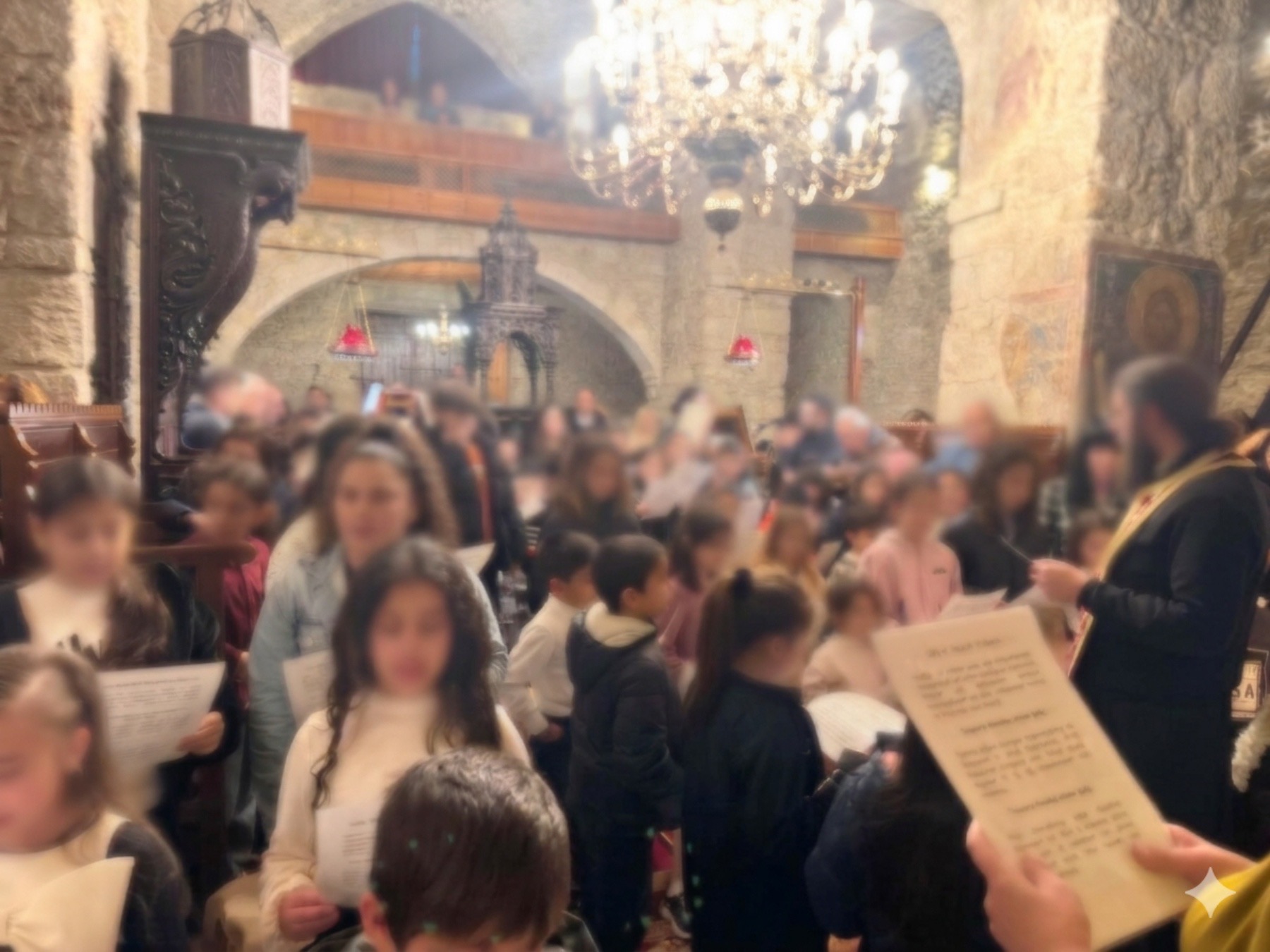 Παιδικές φωνές έψαλαν τον Ακάθιστο Ύμνο στην Παναγία Αγγελόκτιστη Κιτίου