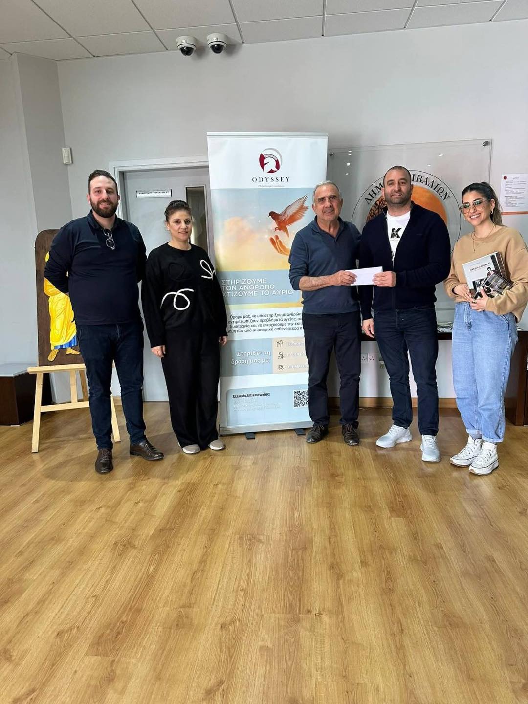 Το Odyssey Philanthropic Foundation δίπλα στις οικογένειας του Δ.Δ. Λιβαδιών