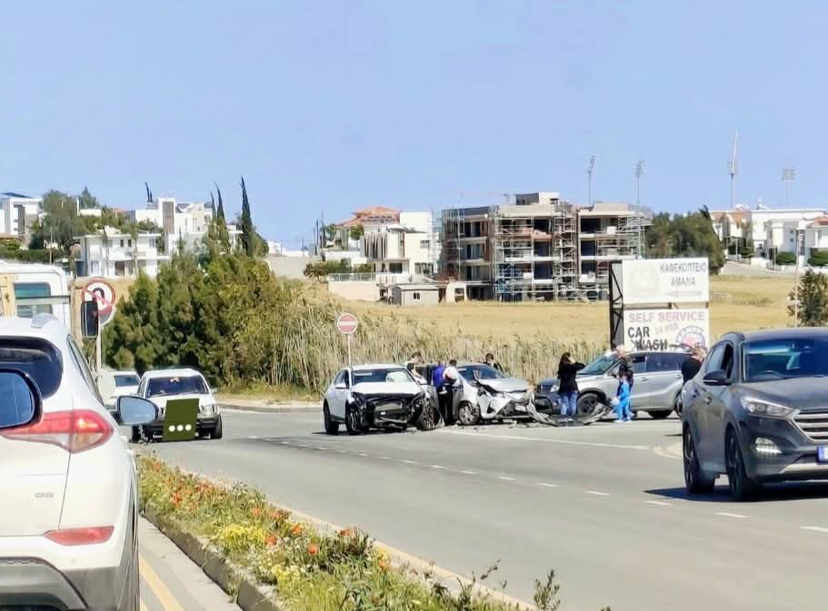 Τροχαίο ατύχημα στη Λάρνακα – Δείτε φωτογραφία