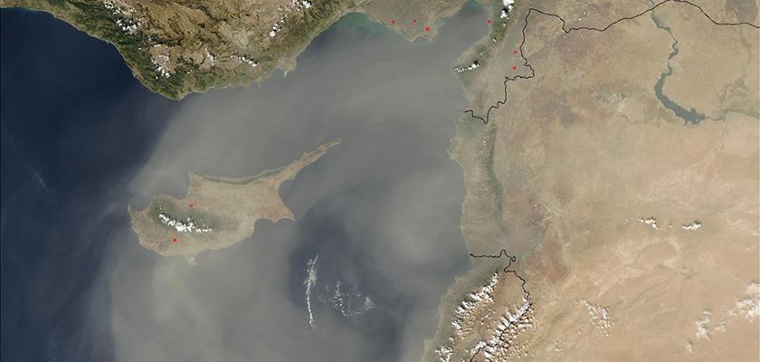 Ο καιρός σήμερα στην Κύπρο: Σκόνη, έντονοι άνεμοι και πιθανές ξηρές καταιγίδες