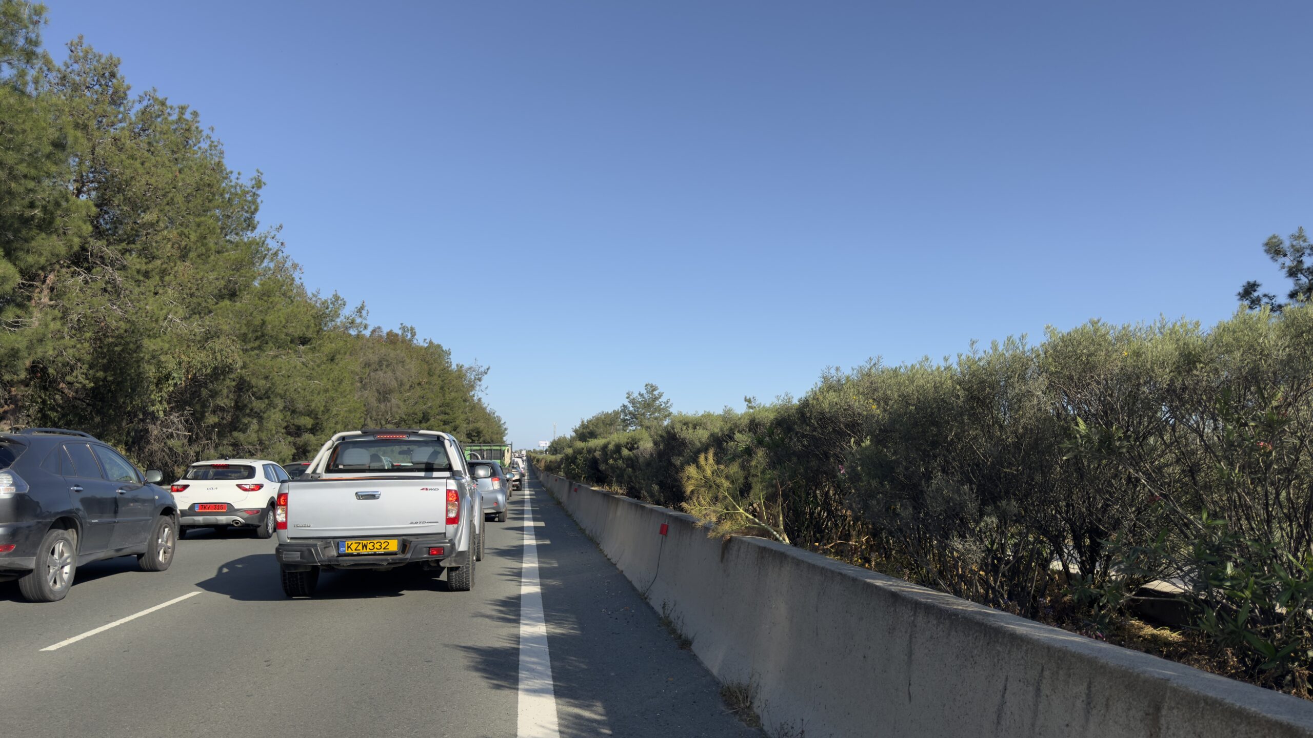 Προσοχή: Κλειστές οι δεξιά λωρίδες στον αυτοκινητόδρομο Λευκωσίας-Λάρνακας και στις δύο κατευθύνσεις