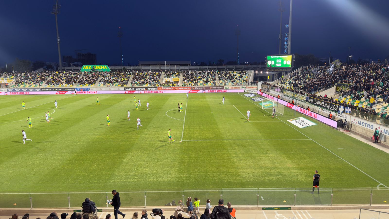 Στο «Αρένα» για το ντέρμπι ΑΕΚ – Ομόνοια