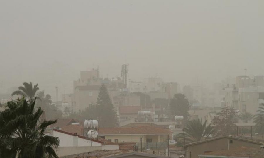 Στο «κόκκινο» η Κύπρος λόγω αφρικανικής σκόνης – Αυξημένες συγκεντρώσεις