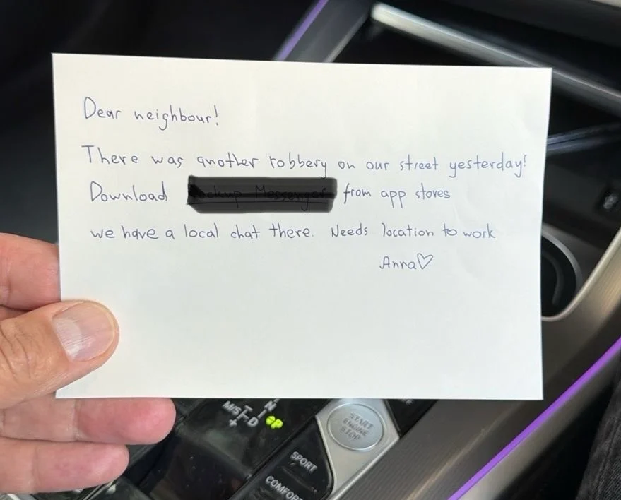 Επιτήδειοι αφήνουν σημειώματα σε αυτοκίνητα με σκοπό να αποσπάσουν χρήματα