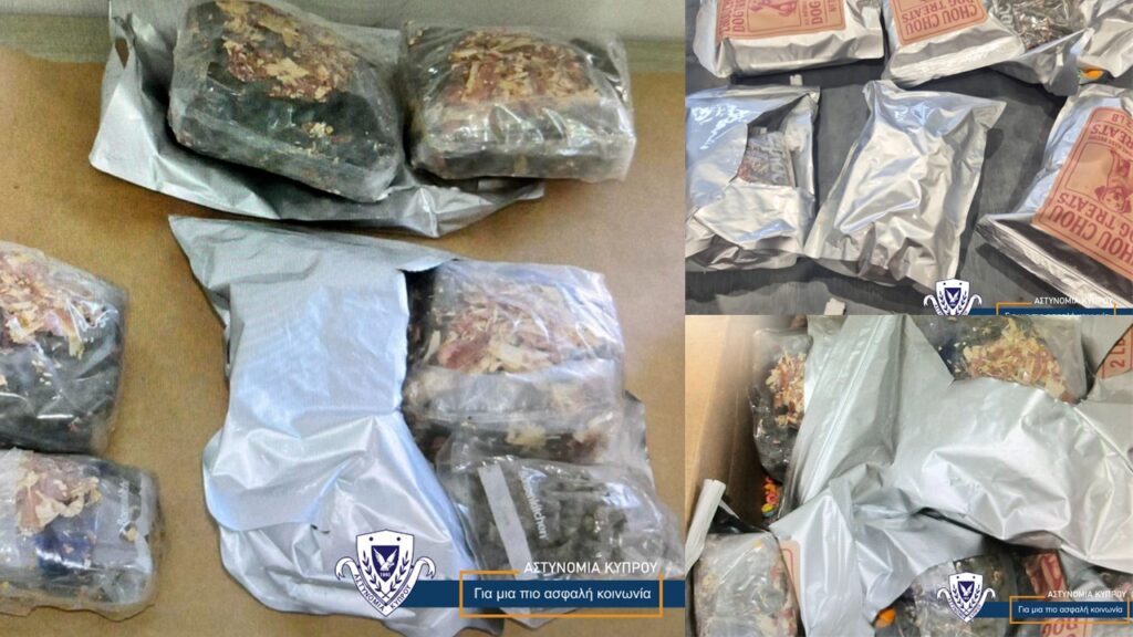 Αεροδρόμιο Λάρνακας: Έτσι «μυρίστηκαν» τα ναρκωτικά οι Αρχές κρυμμένα σε συσκευασίες σκυλοτροφών