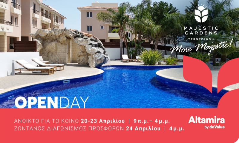 Open Day & Live Bidding από την Altamira στο Majestic Gardens με τιμές από €45.000