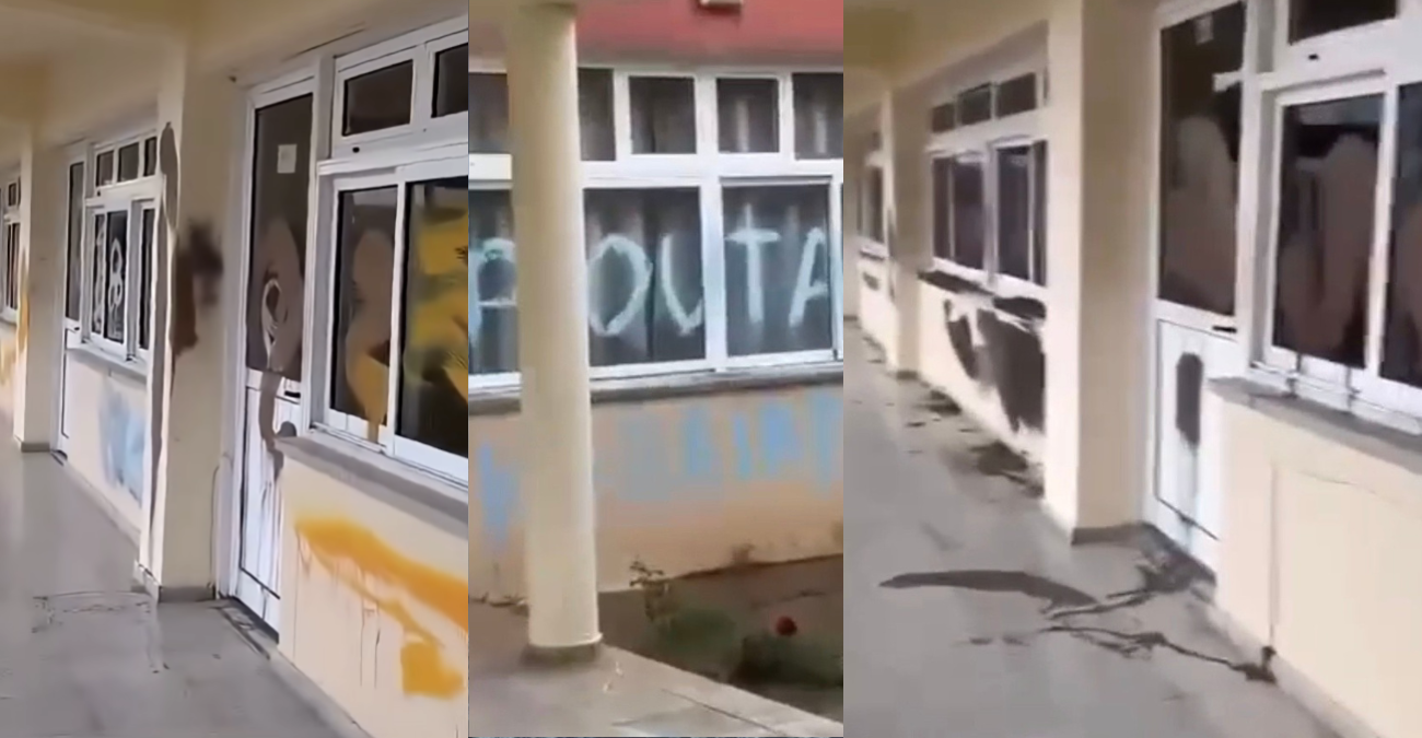 Βανδάλισαν σχολείο στην Κύπρο με χυδαία συνθήματα: Τεράστιες ζημιές – Εικόνες και βίντεο που προκαλούν οργή