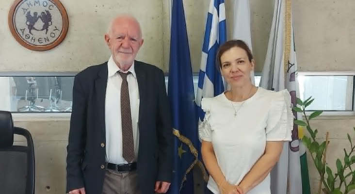 EUROPE DIRECT ΛΑΡΝΑΚΑΣ-ΑΜΜΟΧΩΣΤΟΥ: Συνάντηση Μυρτώς Κατσούρη, Δημάρχου Αθηένου και  Δημοτικής Γραμματέως Νατάσας Γεωργίου Καρούσιου