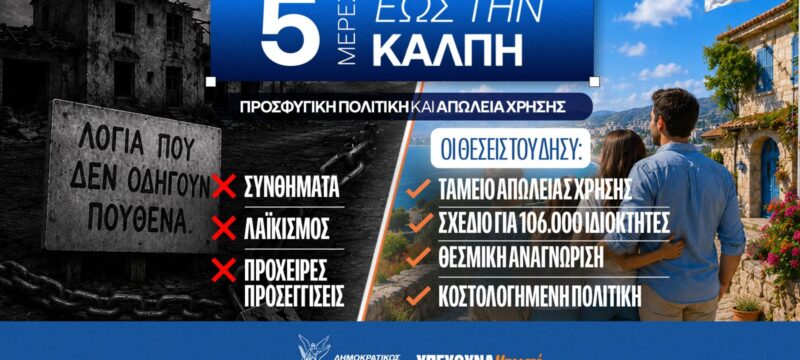 5 ΜΕΡΕΣ ΠΡΟΣΦΥΓΙΚΗ ΠΟΛΙΤΙΚΗ ΑΠΩΛΕΙΑ ΧΡΗΣΗΣ