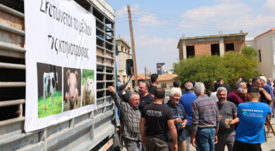 Livestock farmers protest ahead of EU leaders meeting in Cyprus