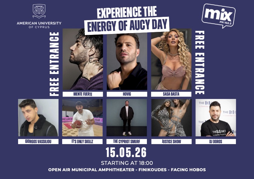 Το AUCY DAY 2026 έρχεται στις Φοινικούδες και φέρνει τη μεγαλύτερη νεανική γιορτή της χρονιάς στη Λάρνακα!