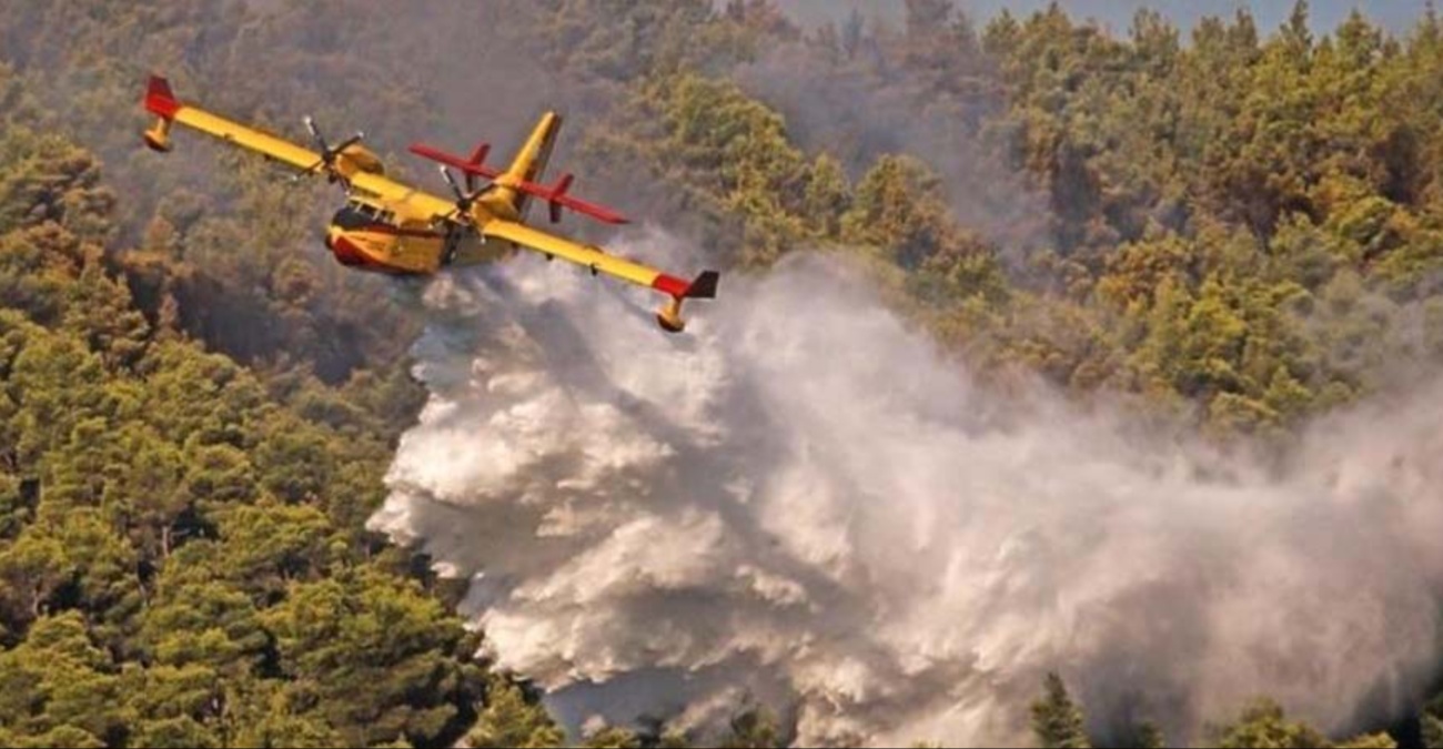 Σηκώνονται πτητικά μέσα: Πότε και πού θα γίνει άσκηση για κατάσβεση δασικής πυρκαγιάς