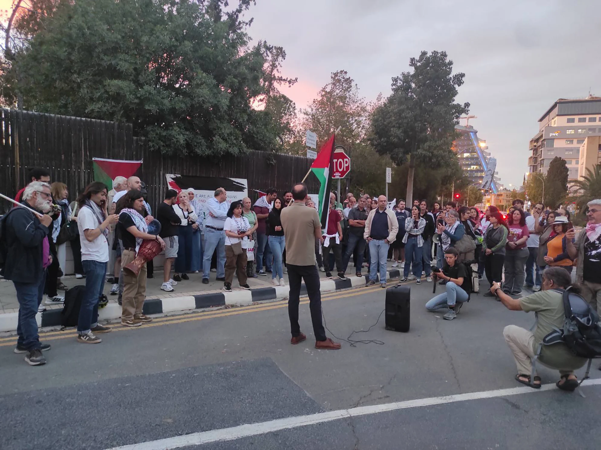 Συγκέντρωση διαμαρτυρίας στο Προεδρικό για στολίσκο Global Sumud προς Γάζα